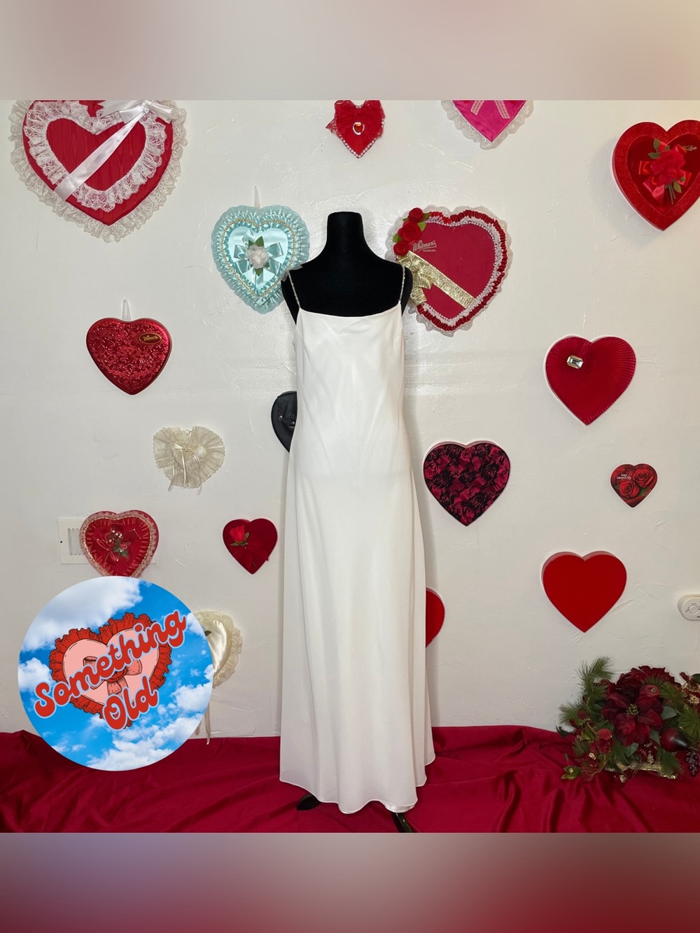 NWT JESSICA MCCLINTOCK WHITE BEADED STRAPS CLASSIC WEDDING DRESS SZ 12